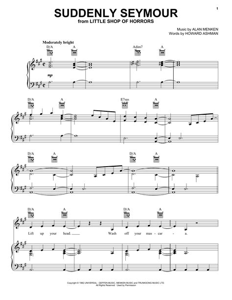 Suddenly Seymour | Sheet Music Direct