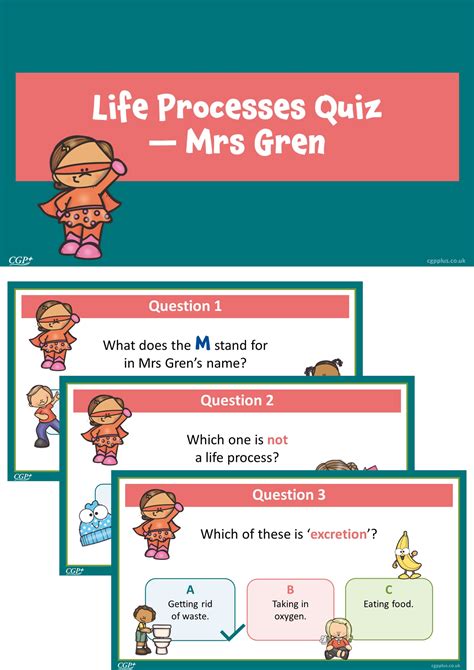 The 7 Life Processes — Mrs Gren (Year 2) | CGP Plus