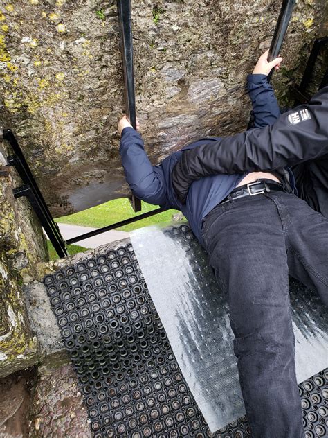 Kissing the Blarney Stone, Blarney Castle, County Cork, Ireland