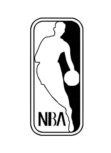 Great NBA Logo coloring page - Download, Print or Color Online for Free