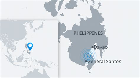 Epicenter Of Earthquake In Philippines - The Earth Images Revimage.Org