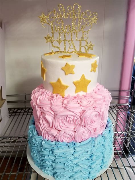 Twinkle Twinkle Little Star Baby Shower Cake from The Cake Mix Bakery in Rincon GA. 912-826-3976 ...