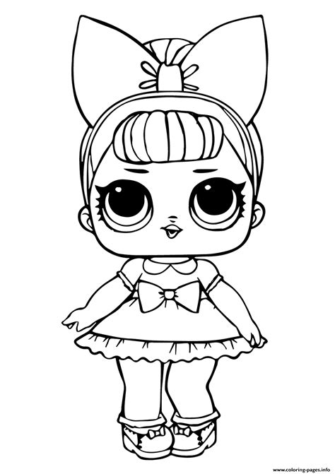 Lol Doll Fancy Glitter Coloring page Printable