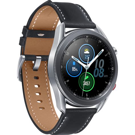 Samsung Galaxy Watch 3, Edelstahl, 45 mm, LTE (SM-R845) Smartwatch (3,4 cm / 1,4 Zoll, Android ...