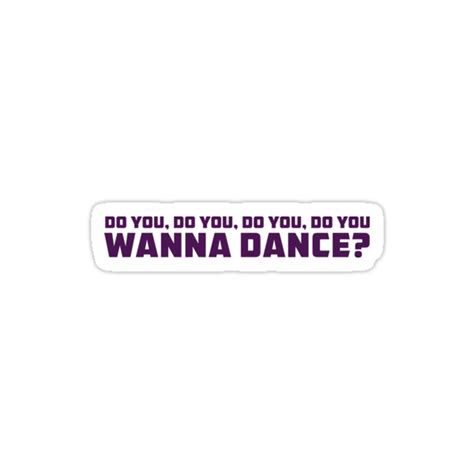 "Do You Wanna Dance?" Stickers by Andrew Alcock | Redbubble