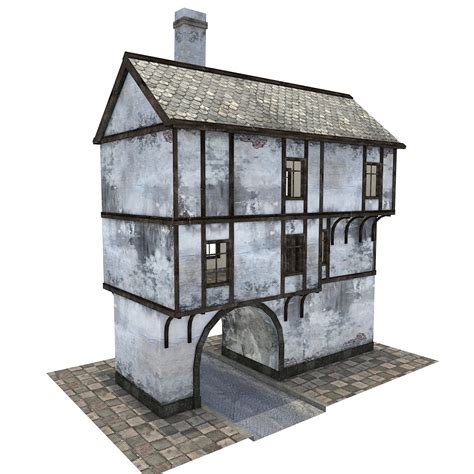 3d medieval gate house