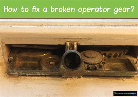 How to fix a broken window handle? The answer | Florida Window Parts