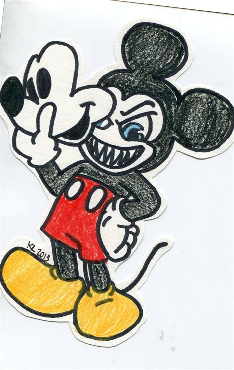 Creepy Mickey Mouse by LovelyxImperfections on DeviantArt