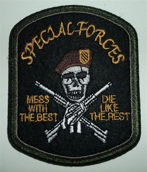 Details about US Army Special Forces Patch~3.5" x 2 3/4"~Mess with the Best | Special forces ...