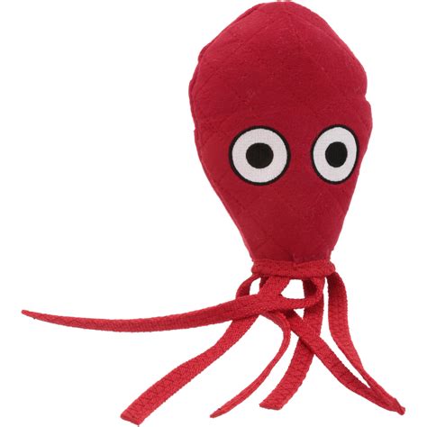 Tuffy Mega Red Tuffest Soft Squeaky Squid Dog Toy - Walmart.com - Walmart.com