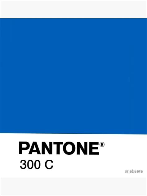 "Pantone 300 C" Poster by unabeara | Redbubble