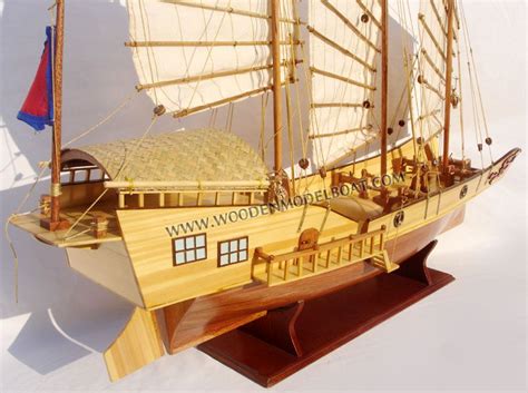 Chinese Junk Model | Wooden model boats, Model boats, Boat