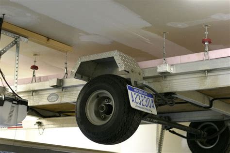 Diy Overhead Garage Storage Pulley System / Pulley System Design For Garage Storage / Bicycle ...