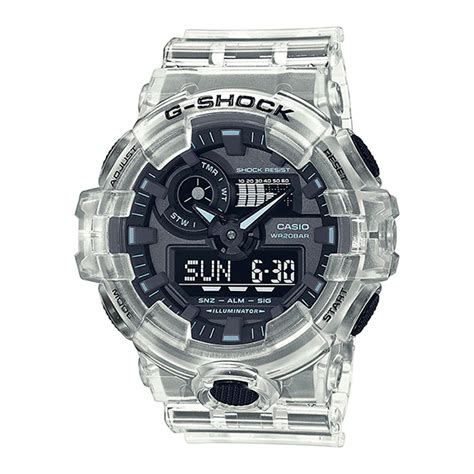 Relógio G-Shock AnaDigi Série Transparent Pack GA-700SKE-7ADR