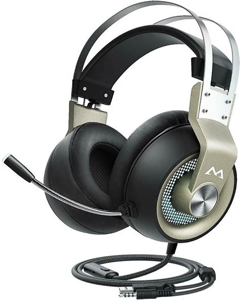 Gaming Headset, 7.1 Surround Sound Computer USB Headset, Metal Frame ...