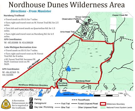 nordhouse dunes wilderness map & trailhead locations - Seeking Lost ...