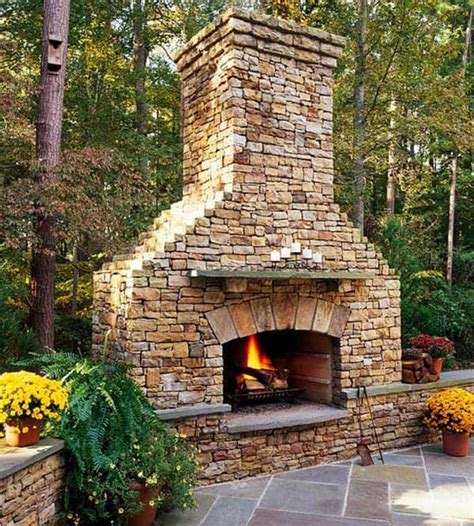 53 Most amazing outdoor fireplace designs ever