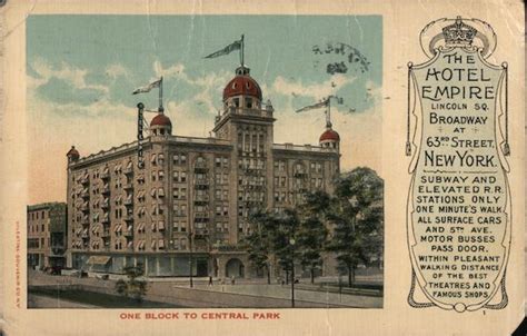 The Hotel Empire New York, NY Postcard