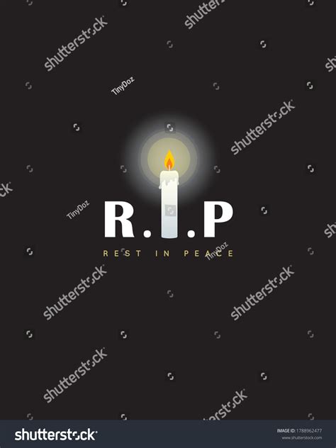 Rip Memorial Condolence Flat Design Death Stock Vector (Royalty Free) 1788962477 | Shutterstock