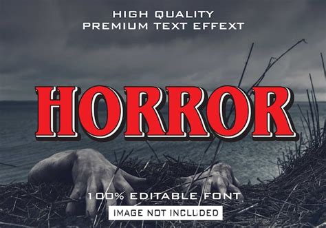 Horror editable text effect | Premium Vector