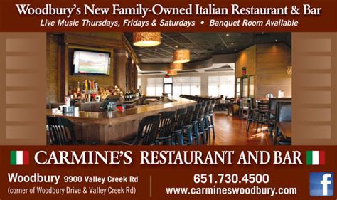 Best Italian Restaurant in Woodbury, MN 55125 651-730-4500 | Carmines