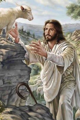 Jesus And The Lost Sheep Painting at PaintingValley.com | Explore collection of Jesus And The ...