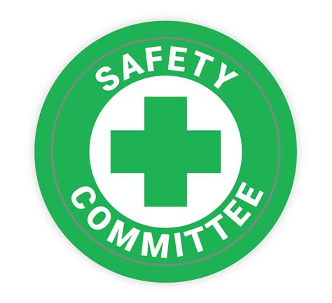 Safety Committee Green - Hard Hat Sticker