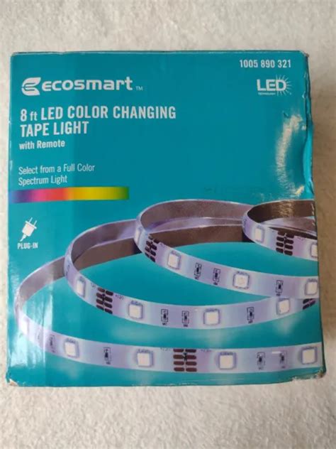 ECOSMART 8FT COLOR Changing Tape Light With Remote $24.99 - PicClick
