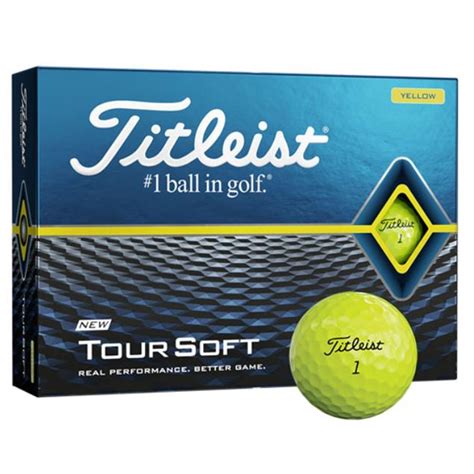 Titleist Tour Soft Yellow 1 Dozen Golf Balls at GlobalGolf.ca