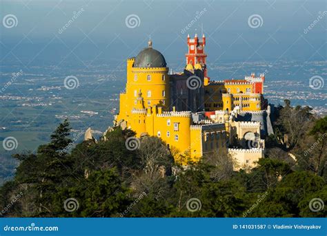 Pena National Palace Palace in Sintra. Sintra, Lisbon. Portugal Stock Image - Image of stone ...