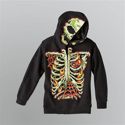 GWP SPORTS Boy's Skeleton Mask Hoodie