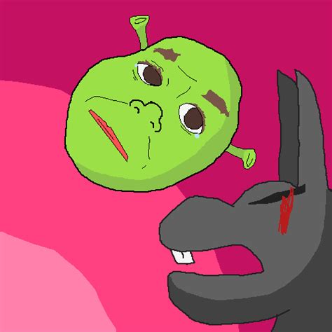 Pixilart - sad Shrek and mad donkey by Jade-Da-Taco