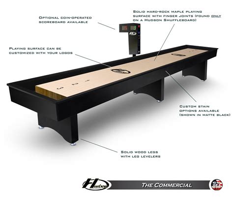 16' The Commercial Shuffleboard Table - Shuffleboard.net