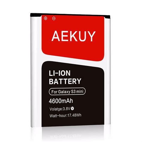 AEKUY high capacity S3 MINI Battery 4600mAh Li on battery For Samsung ...