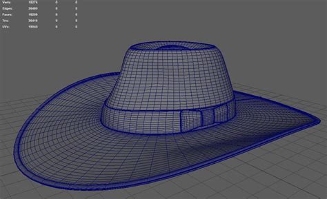 Indiana Jones Style Fedora V02 - 3D Model by Figster