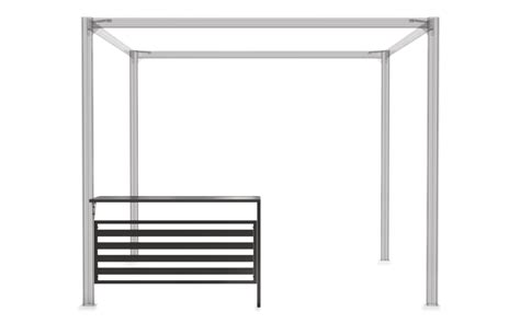 CANVAS Horizon Steel Frame Modular Outdoor Pergola Bar Counter, Black | Canadian Tire