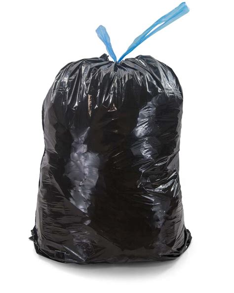 8-10 Gallon Black Drawstring Trash Bags - 0.95 Mil