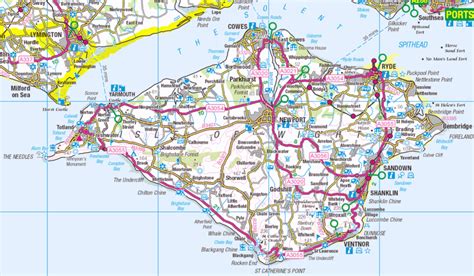 Isle of Wight Map | Isle of wight, London attractions, Popular holiday ...