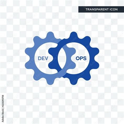 devops vector icon isolated on transparent background, devops logo design Stock Vector | Adobe Stock