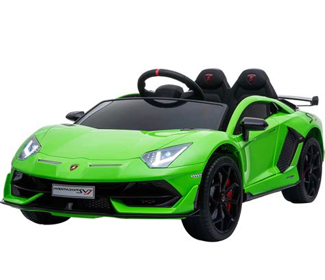 Licensed Lamborghini SVJ 12V Children’s Electric Ride On Car - Green 5060567556506 | eBay