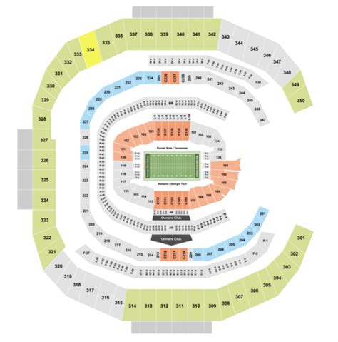 Mercedes Benz Stadium Seating Chart + Section, Row & Seat Number Info