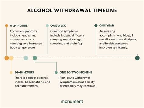 Alcohol Withdrawal Timeline: Symptoms and What to Expect | Monument