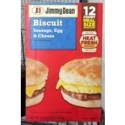Jimmy Dean Biscuit Sausage, Egg & Cheese Sandwiches: Calories, Nutrition Analysis & More | Fooducate