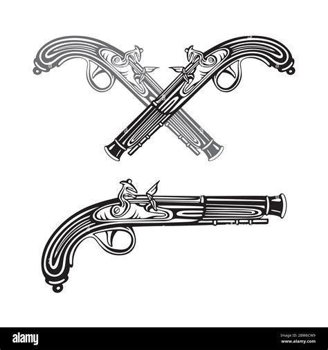 Pirate Flintlock Pistol Tattoo