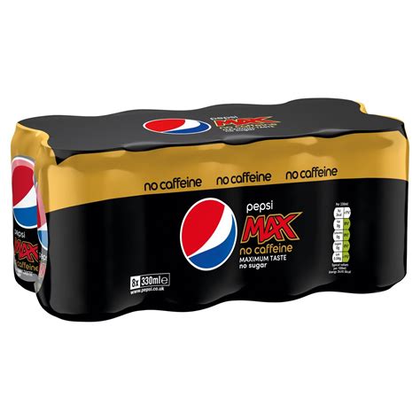 Pepsi Max Caffeine Free 8 x 330ml | Zoom