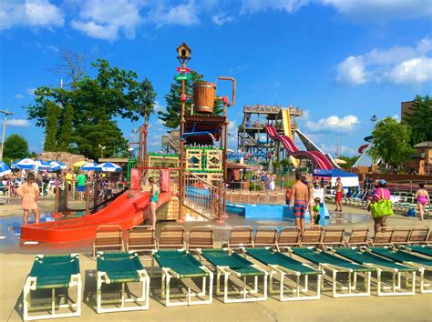 A colorful view of our outdoor water park at Chula Vista Resort in the Dells. http://www ...