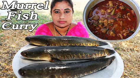 BIG MURREL FISH CURRY | Snakehead Murrel Fish Recipe | Traditional Koramenu Fish Pulusu | Sea ...