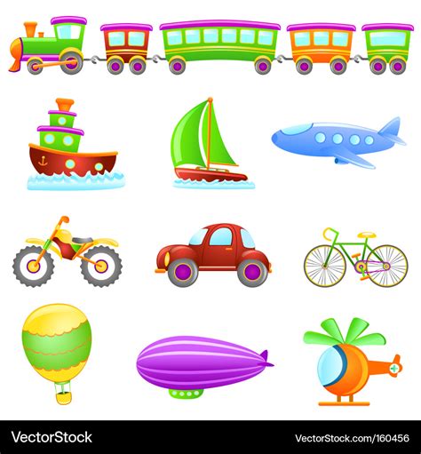 Cartoon transportation Royalty Free Vector Image