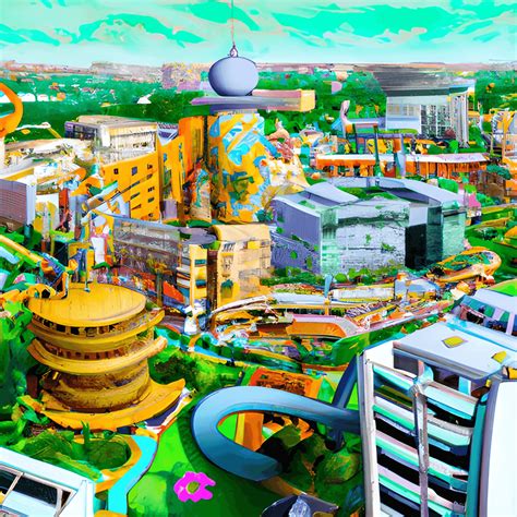 Hightech City Concept Art Tashkent City Zootopia · Creative Fabrica