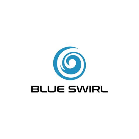 Premium Vector | Blue swirl logo design template